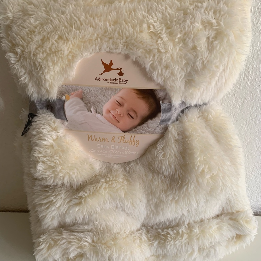 Cream Fuzzy Blanket - Picture 2 of 6